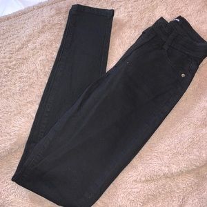 Black ripped jeans